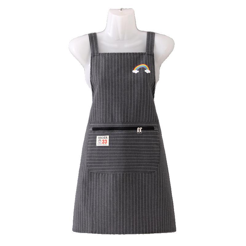 Women's Double Strap Breathable Kitchen Apron - Anti-Stain, Dirt-Resistant, Pretty Waist Uniform