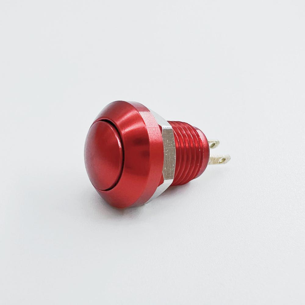 8mm Instantaneous Metal Horn Doorbell Color Button Switch Waterproof Car Engine PC Power Start Starter красный