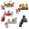 Party Supplies Christmas Decoration Christmas Doll Cute Resin Santa Claus Miniature Kids Gifts Doll Pendant White Bear Doll