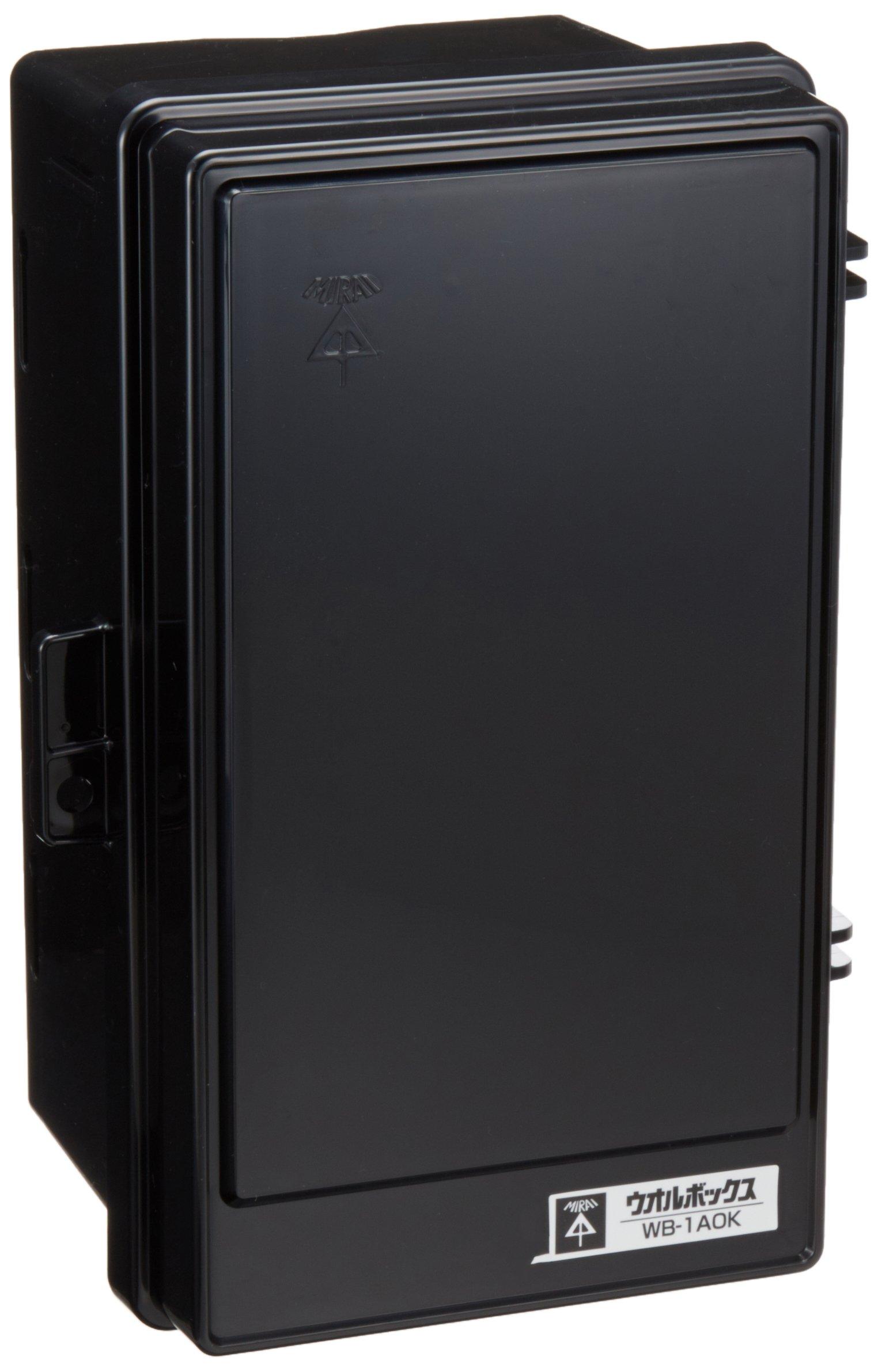 MIRAI Plastic Rainproof Wall Vertical 1 (Mirai Industry) Box, Roofless, Type, Black, piece, WB-1AOK