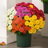 20Pcs Artificial Chrysanthemum 20 Head UV Resistant Fake Silk Flower with Green Leaves Autumn Indoor Outdoor Garden Table Centerpiece Faux Bloom