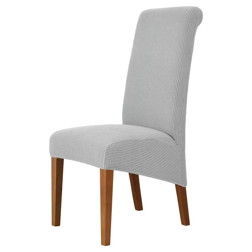 Elastic Home Hotel Dining Chair  High Back Chair Cover  Corn Fleece Cloth