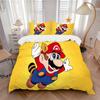Super Mario Adventure Print 3Pcs Bedding Setduvet Cover With 2 Bedropillowcase Home Birthday Gift