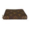 LOUIS VUITTON Monogram zip around coin purse Monogram canvas Brown unisex M60067 Used