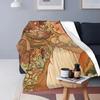 Renaissance Art Painting Blanket Medieval Vintage European Aesthetic Warm Comfortable Flannel Throw Blanket Art Women Blankets