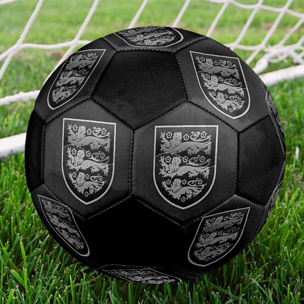 England Nationalmannschaft Fußballlogo Größe 5 Fußball, Maschinengenähtes PVC, Langlebig & Hoher Rückprall, für Alle Altersgruppen geeignet, Fanartikel, Spiele & Außenbereich.