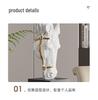 Modern 3D Abstract Horse Head Ornament - Art Decor for Living Room, TV Cabinet, Wine Cabinet, or Housewarming Gift