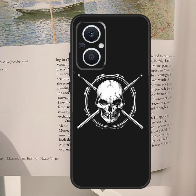Musical Instrument Drum Cover For OPPO Reno 14F 13F 12F 11F 10 11 12 14 Pro 7 8 Lite OPPO Find X9 X6 X5 X8 Pro Case