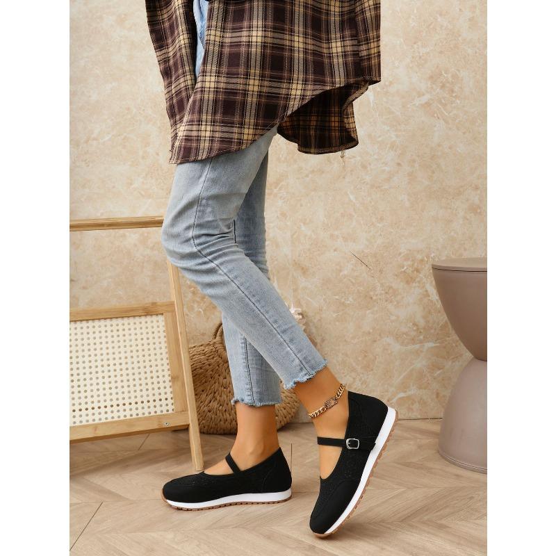 Women's Openwork Sneakers 2025 Summer Oversized Casual Flats Round-Toe Perforated Shoes