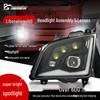 Jiefang JH6 Super Bright LED Headlight Assembly - 799 Supreme Edition with Five-Lens Laser and Flowing Water Effect.