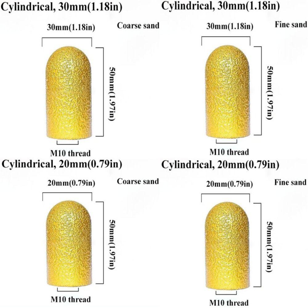 Efficient Brazed Finger Bit Durable Grinding Wheel Optional Milling Cutter  For Dressing