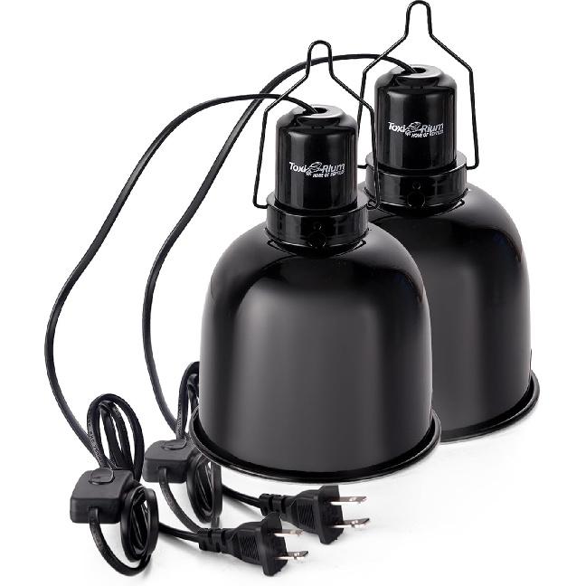 Светильник для рептилий 2 шт. 5,5 дюймов глубокий купол, крышка для лампы, оптический отражатель, террариумы для рептилий