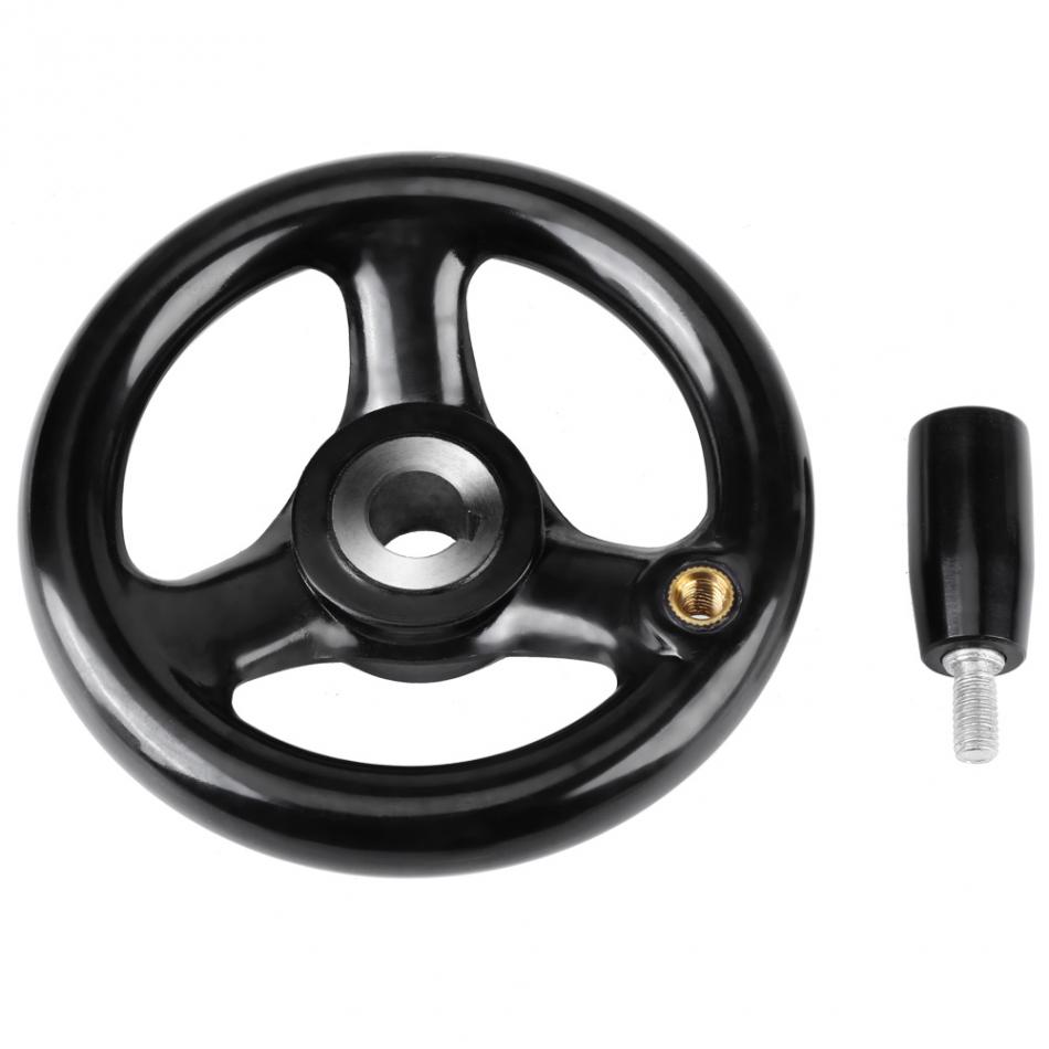 

Lathe Handwheel Round CNC 3D Printer Spoke Hand Wheel Machine for Lathe Milling Machine 100/125/160/200/250mm handwheel 12x100mm