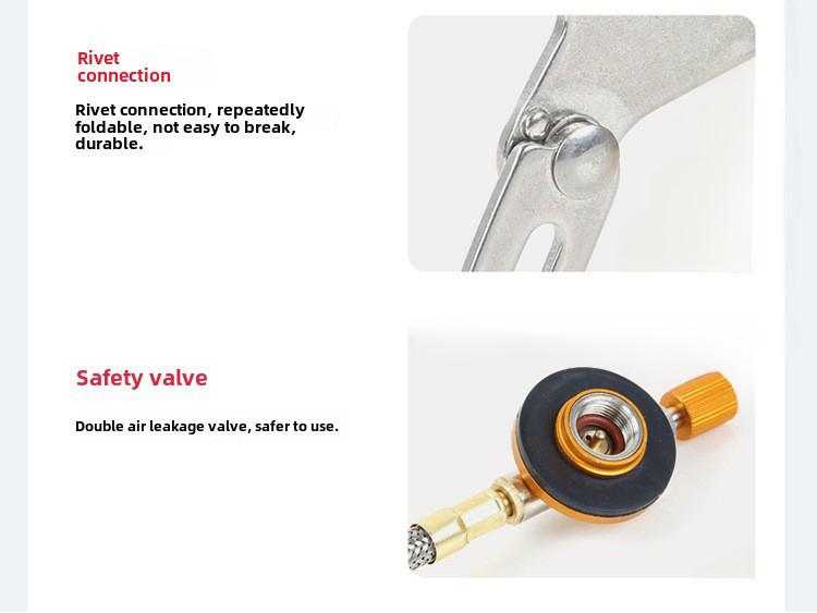 Portable Windproof Camping Stove with Electronic Ignition