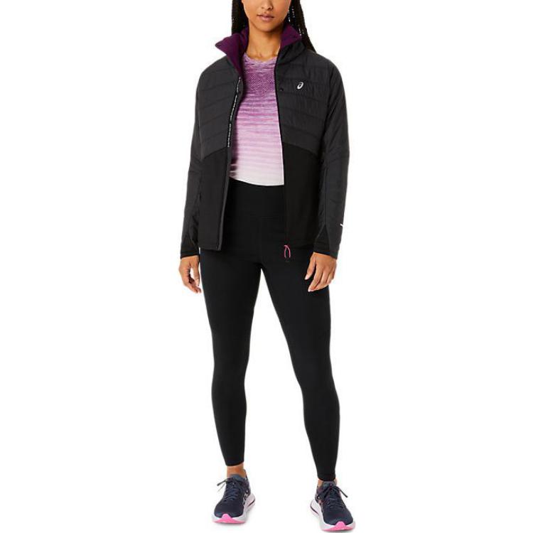 Asics Logo Print High Waist Slim Fit Sports Long Pants Women Bottoms Black 2012C857-001