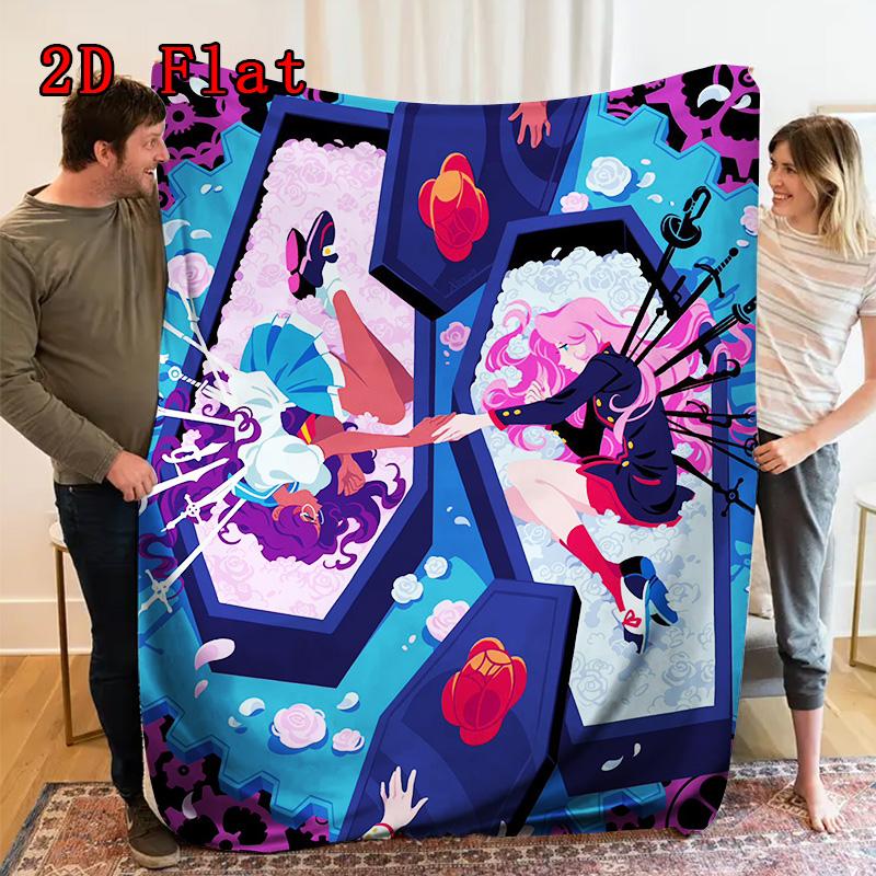 Girl-themed Graphic Design 2D Flat Pattern Flannel Blanket High Quality All Seasons Warmth and Comfort Perfect for Christmas Gifts.PMT0914454