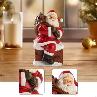Weihnachtsmann Figur Weihnachtsdekoration Handwerk Geschenk Partyzubehör Statue Xmas Tischdeko