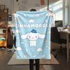 1PC Sanrio Cute Print Flannel Blanket, High Quality All Seasons, Home Decor, Warmth and Comfort, Perfect for Christmas Gifts