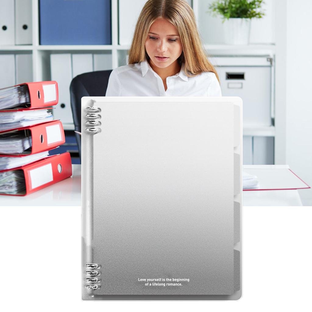 Spiral Notebook 120 Pages Ruled Paper 0.35in Spacing Detachable Ink Proof Thick College Ruled Notebook for Family Office