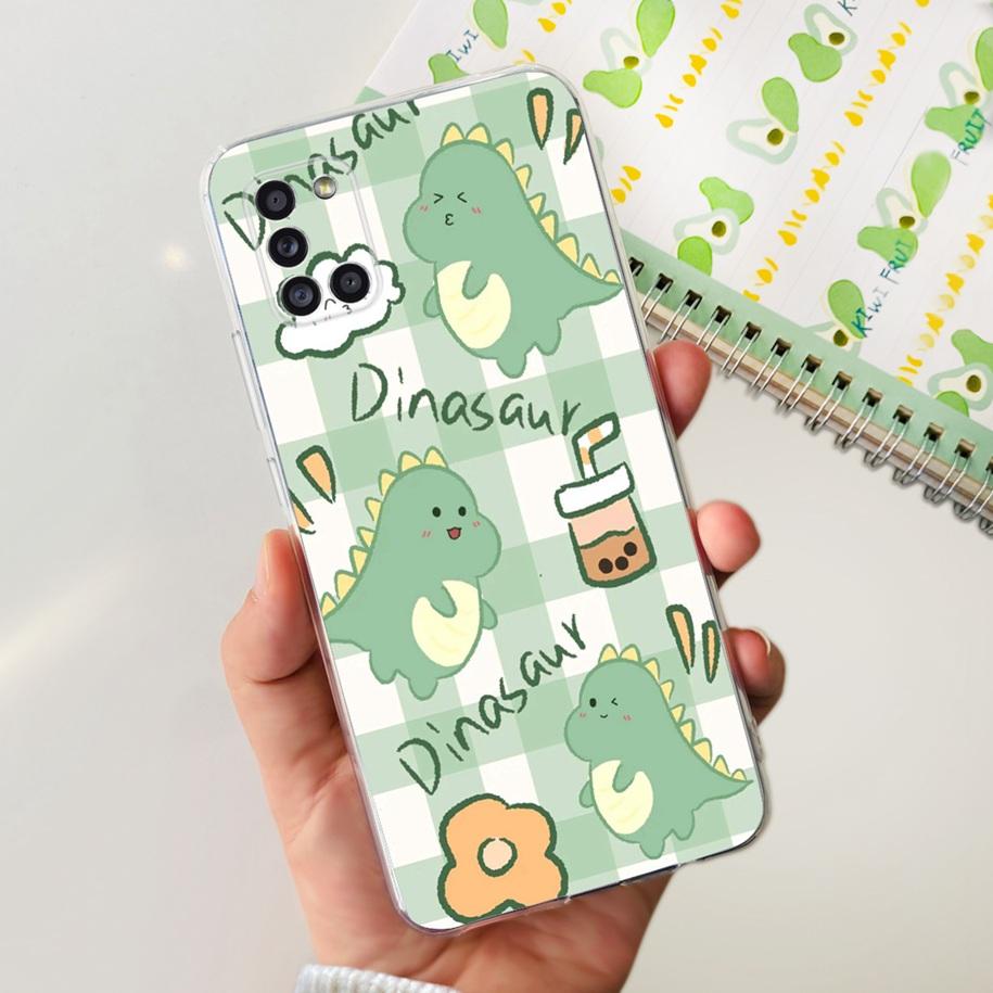 For Samsung A51 Case SM-A515F Flower Cover Fashion Silicone Soft Bumper Clear Funda For Samsung A31 A71 SM-A315F A 51 Phone Case