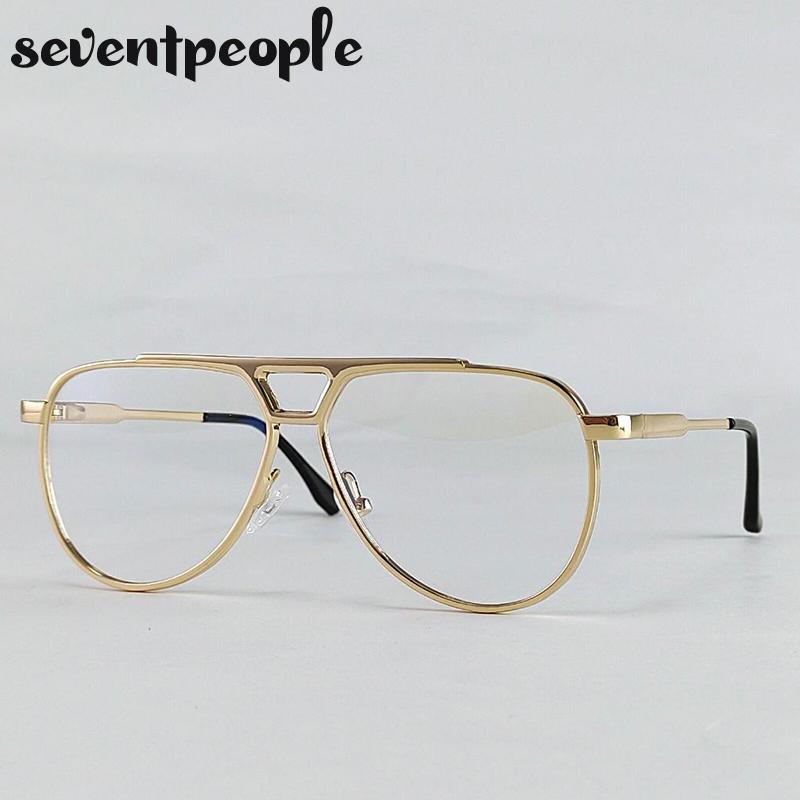 Steampunk Pilot Oval Sunglasses Men Luxury Brand Vintage Punk Metal Outdoor Sun Glasses For Male Trendy Double Beam Shades