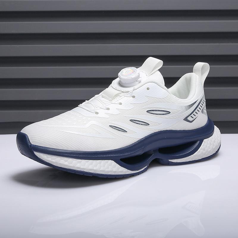 Rotary Buckle Summer Handsome Casual Shoes Breathable Sports Fashion Casual Shoes Men's Sports Shoes Lace-up Mesh Breathable Run