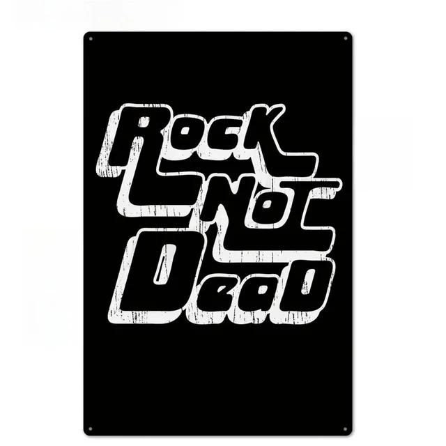Vintage Rock N Roll Band Plaque Metal Tin Signs  Wall Decoration Art Posters for Man Cave Home Cafe Garden Club Bar