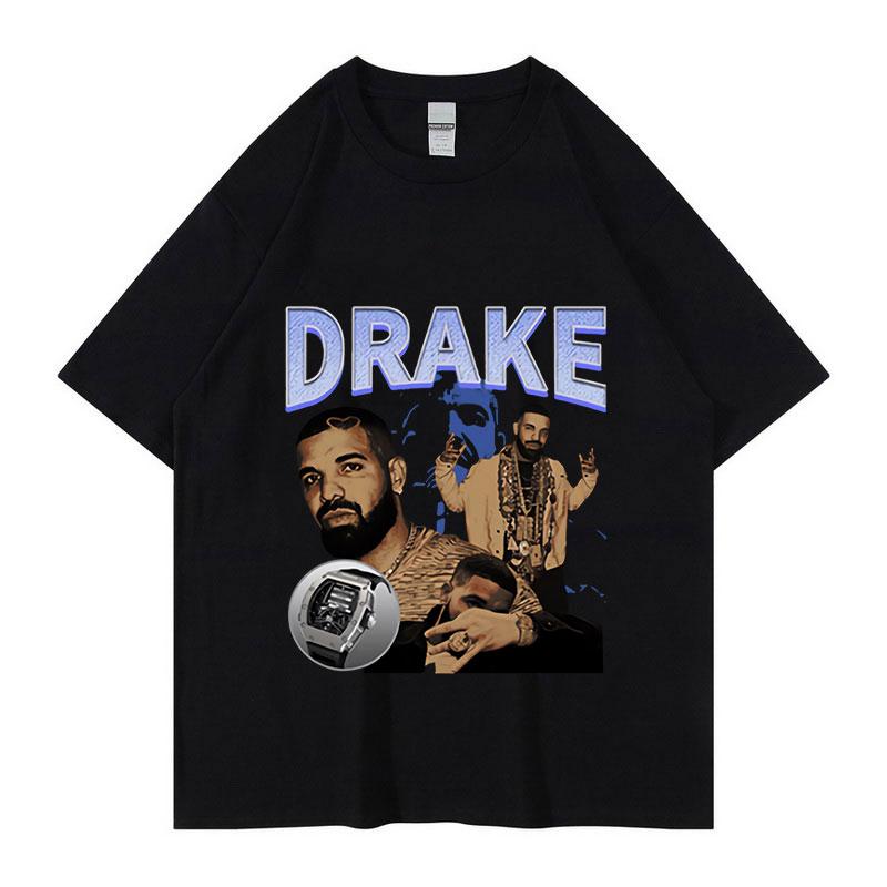 Rapper Drake "For All Dogs" Funny Graphic T-Shirt Men's Hip Hop Trend T-Shirt Unisex 100% Cotton Oversize Streetwear Tees
