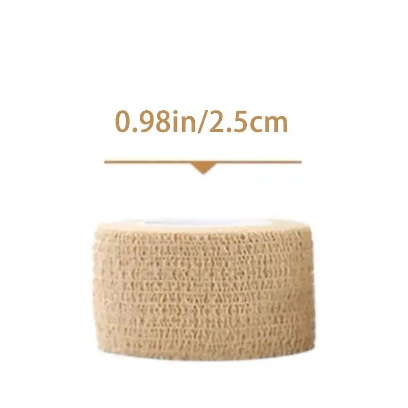 10 Rolls Medical Adhesive Bandage Elastic Breathable Sports Self Adhesive Tape Beige Wrap Finger Tape Perfect For Wrist Ankle First Aid 10 Rolls