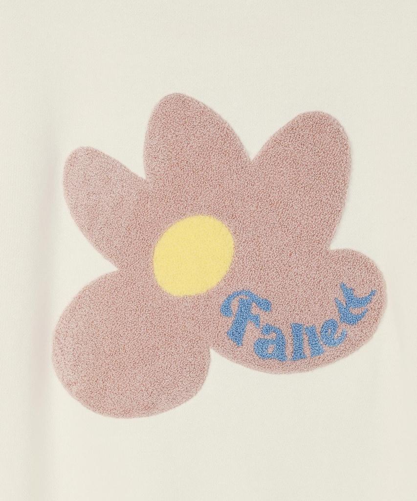FALLETT Boucle Flower Sweatshirt Ivory
