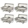 VidaXL Chafing Dish Set 4 Pcs Stainless Steel