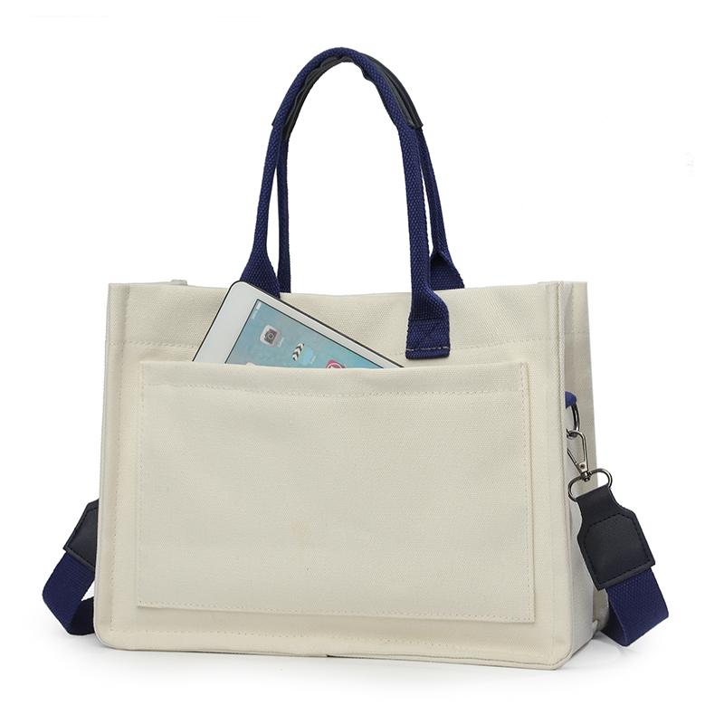 Canvas-Tasche Damen Große Kapazität Mehrfachtasche Umhängetasche Tragetasche