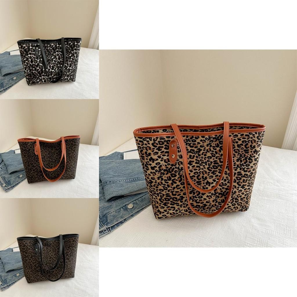 Vintage Fashion Leopard Print Tote Bag Stylish And Trendy Design For Fall 2024