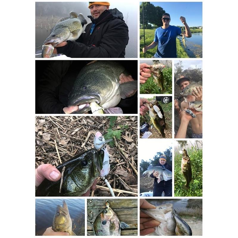 Multi-Section Artificial Fishing Lures Fishhooks Jointed Swimbait Crankbait Fishing Realistic 3D Sinking Swimming Baits