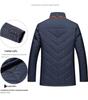 2025 Winter Men's Thickened Cotton Jacket with Stand-up Collar