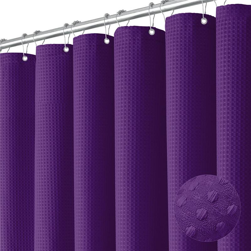 3D Thickened Waterproof Strap with Iron Hook Bathroom Mildew Proof Fabric Partition Curtain Shower Curtain