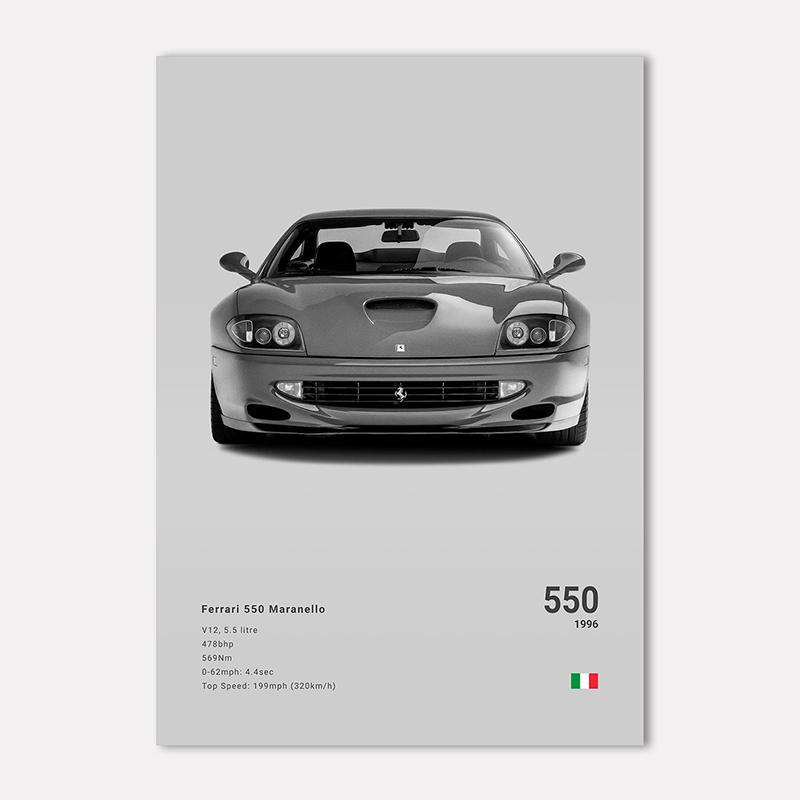 Famous Cars 812 458 296 Canvas Wall Art Print Poster 599XX SP3 F8 Decoration Mural Modern Home Decor Birthday Gift Unframed