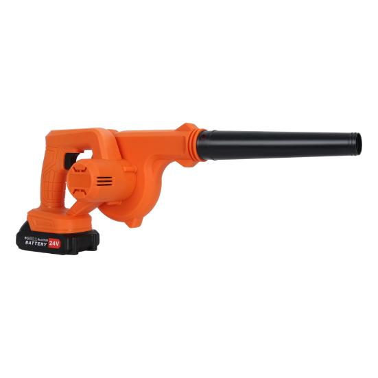 Elektrischer Laubbläser Akku, Elektrischer Laubbläser für Rasenpflege, Akkubetriebener Laubbläser zum Schneeräumen (2 Batterien & 1 Ladegerät enthalten)