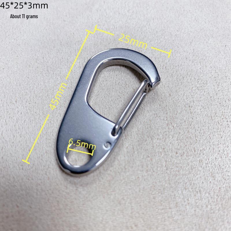

Premium Stainless Steel Dog Keychain with Elastic Goose Beak Hook for High Tensile Strength