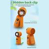 Portable Handheld Fan 5 Speed Mini Cooling Desk Fan Quiet Handheld Fan with Digital Display USB Rechargeable Table Fan