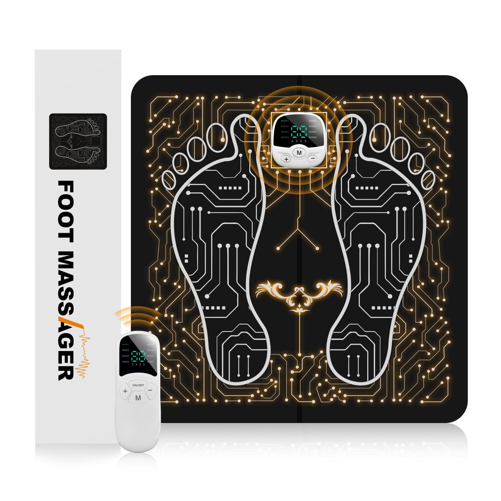 Electric Foot Massagers For Home Use ABS Material Adjustable Intensity Quiet Operation чёрный