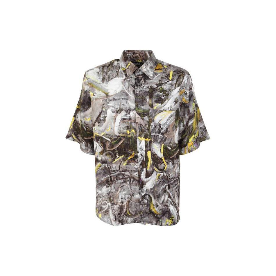 Diesel Shirts Men's Multicolor Lapel Moderate Other A092560AIAS9-XXA