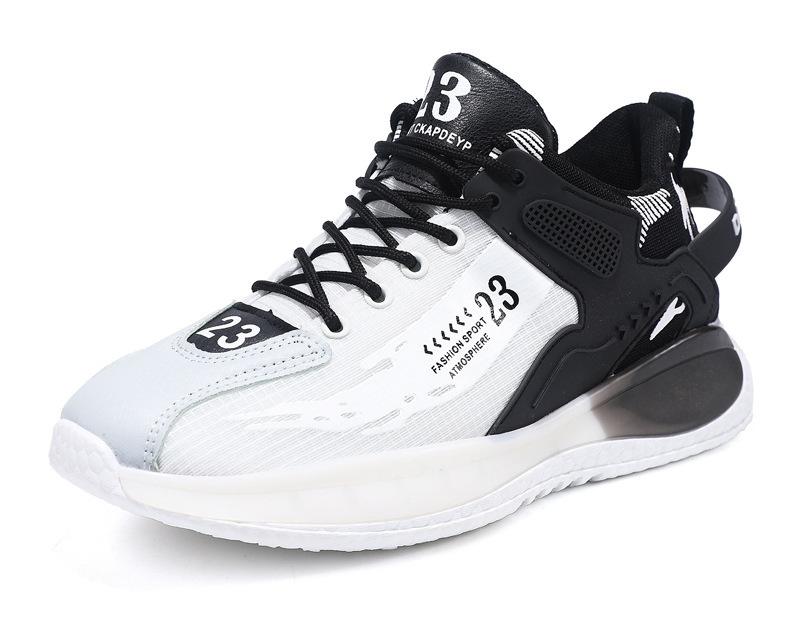 Men's Shoes New Trendy and Fashionable Sports Korean Version Breathable Versatile Running Shoes Mesh Breathable Shoes