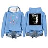 Women's Fashion Casual Long Sleeve Loose Printed Pullover Sports Long Sleeve Hooded Sweatshirt