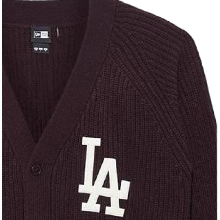 New Era MLB Cardigan V-Ausschnitt Einreiher Langarm Pullover Unisex Pullover Dunkelrot 13341524