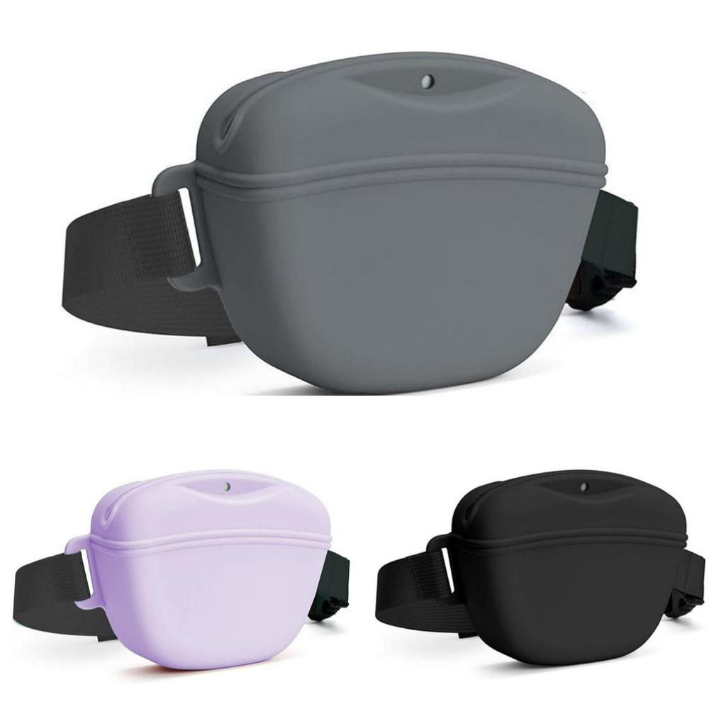 Haustier-Futtertasche Outdoor-Training Hundefutter-Tasche Silikon-Leckerli-Beutel für Hunde mit Hüftgurt Haustier-Snack-Tasche Hundeleinen-Hüfttasche