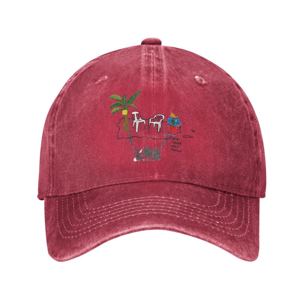 Gewaschene Baseballkappe Bad Bunny Debi Tirar Más Fotos Lässige Trucker-Kappe Für Die Sonne Unisex Für Herren Für Sport