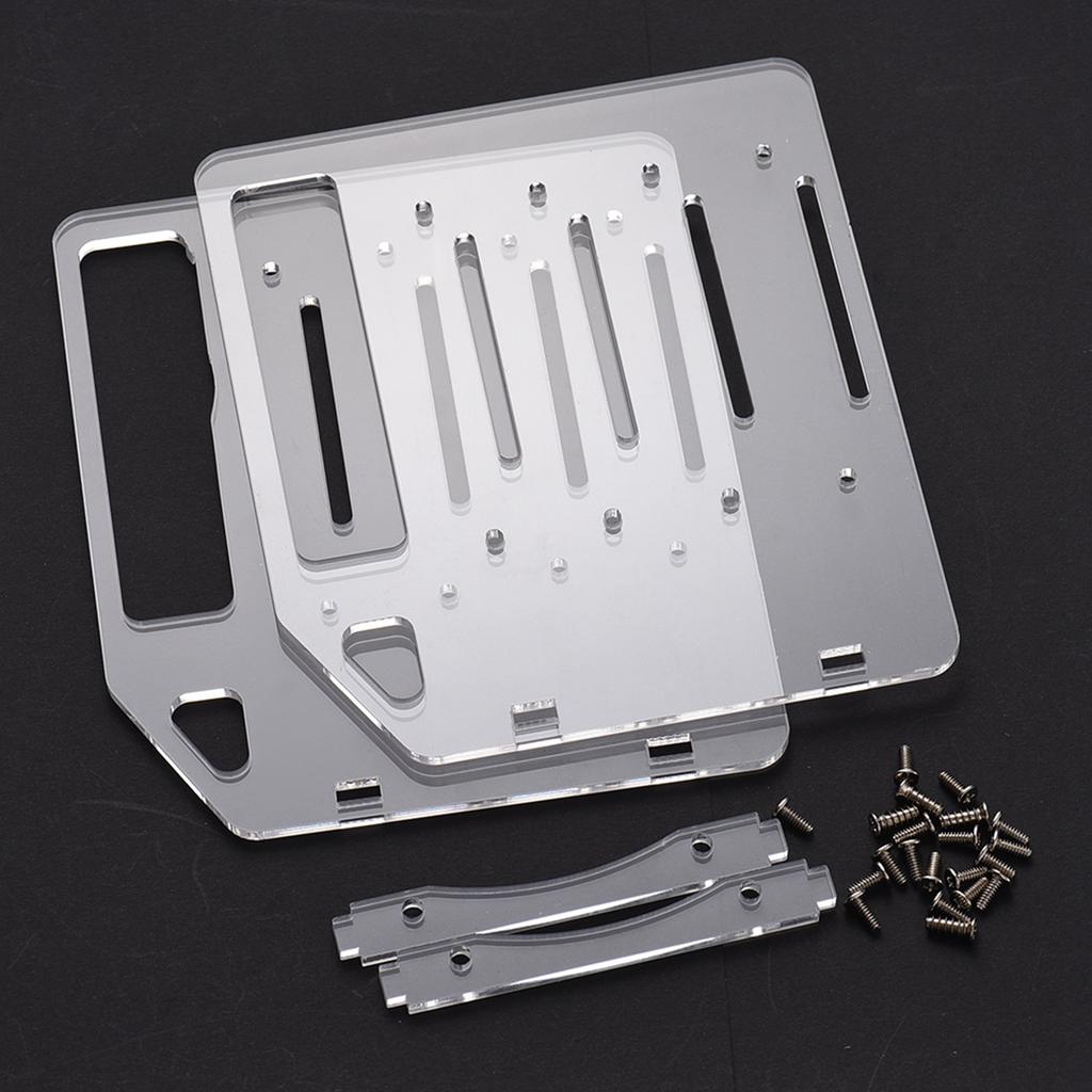 Festplatten Rack Festplatten Halterung Gehäuse 4 6 8 10 Einschübe Acryl DIY Kühllösung für mehrere 3,5" HDDs Fest