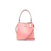 Stadt 26 Unifarbene Macaron-Leder-Eimertasche Damen-Handtaschen Rosa 91122-IMSJX