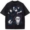 2026 Anime Jujutsu Kaisen Nanami Kento Bedrucktes T-Shirt für Herren und Damen Gewaschenes T-Shirt Hohe Qualität Vintage Baumwoll-T-Shirt Oberteile